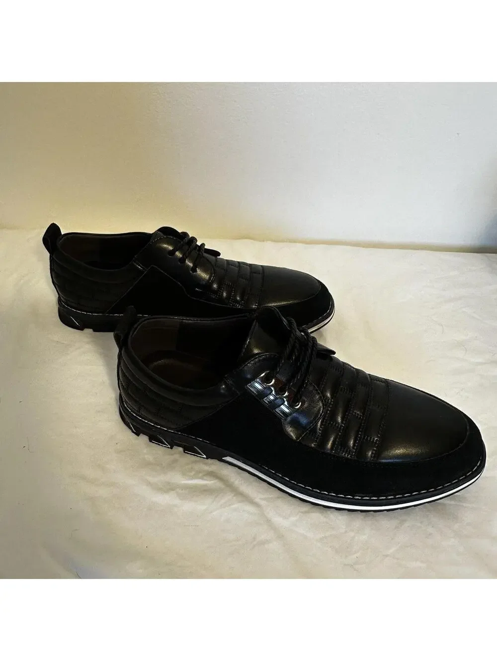 Gatsby Mens Dress Sneaker Shoes Black USA Size 11.5 EU 45